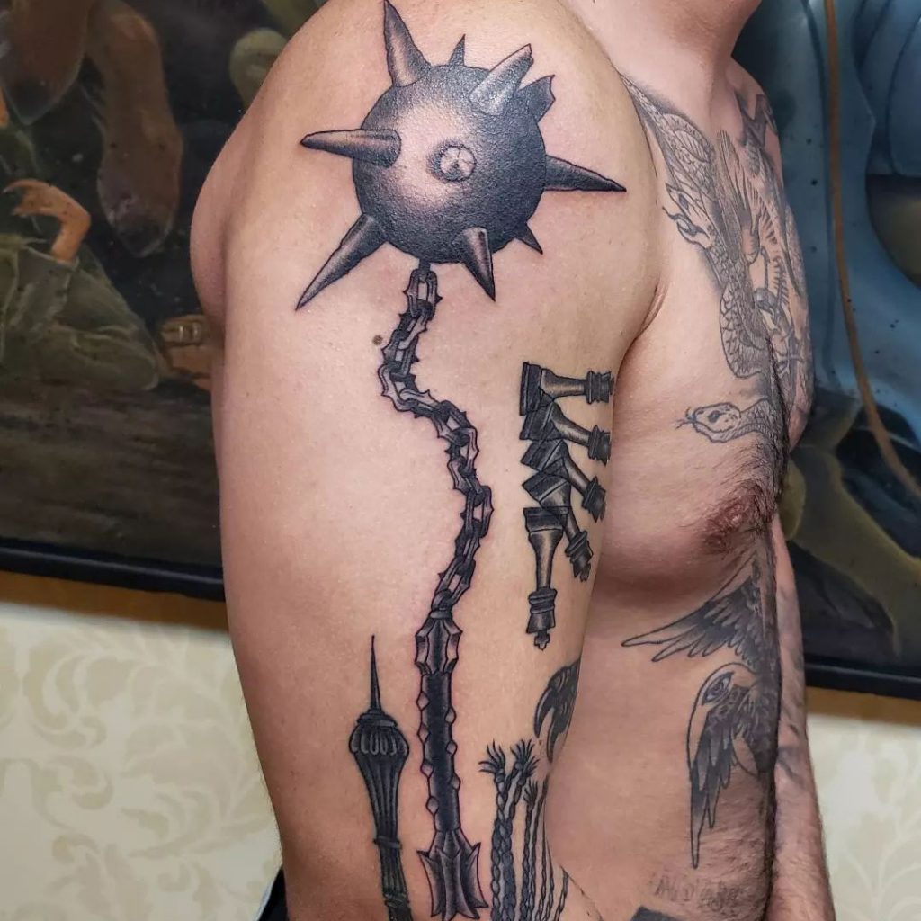 Chris Mahoney Flail Tattoo