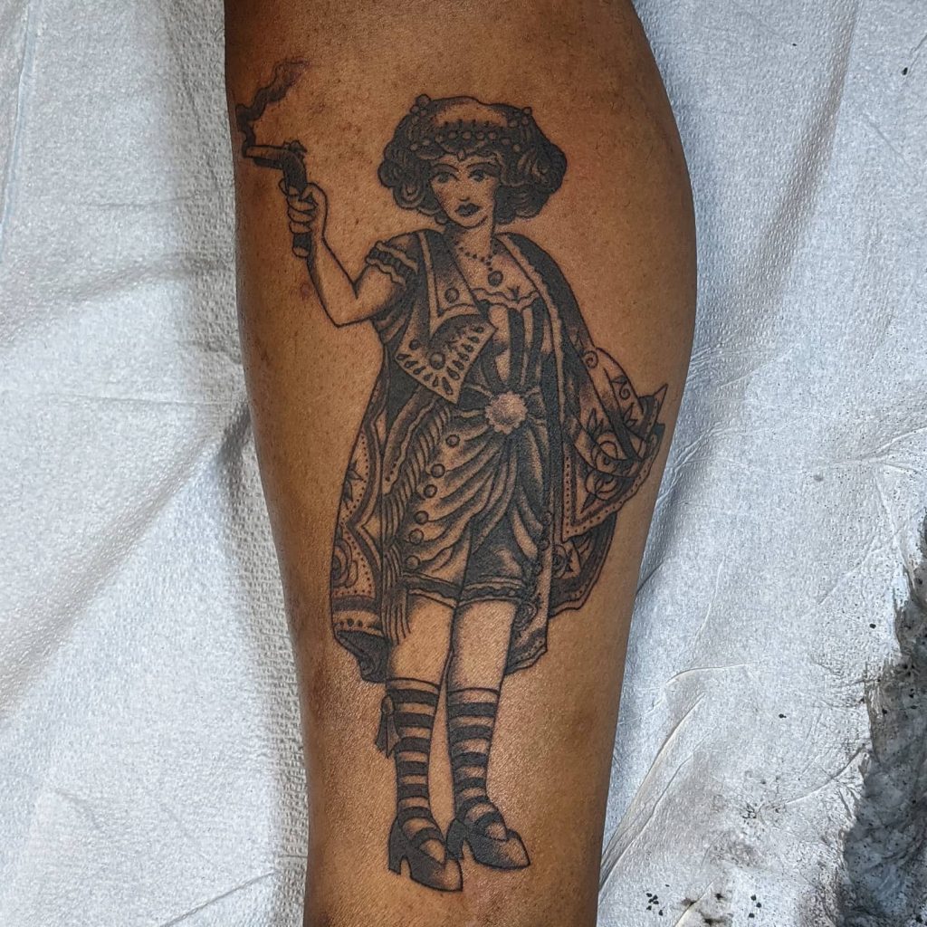 Joe Conrad Traditional Woman Tattoo