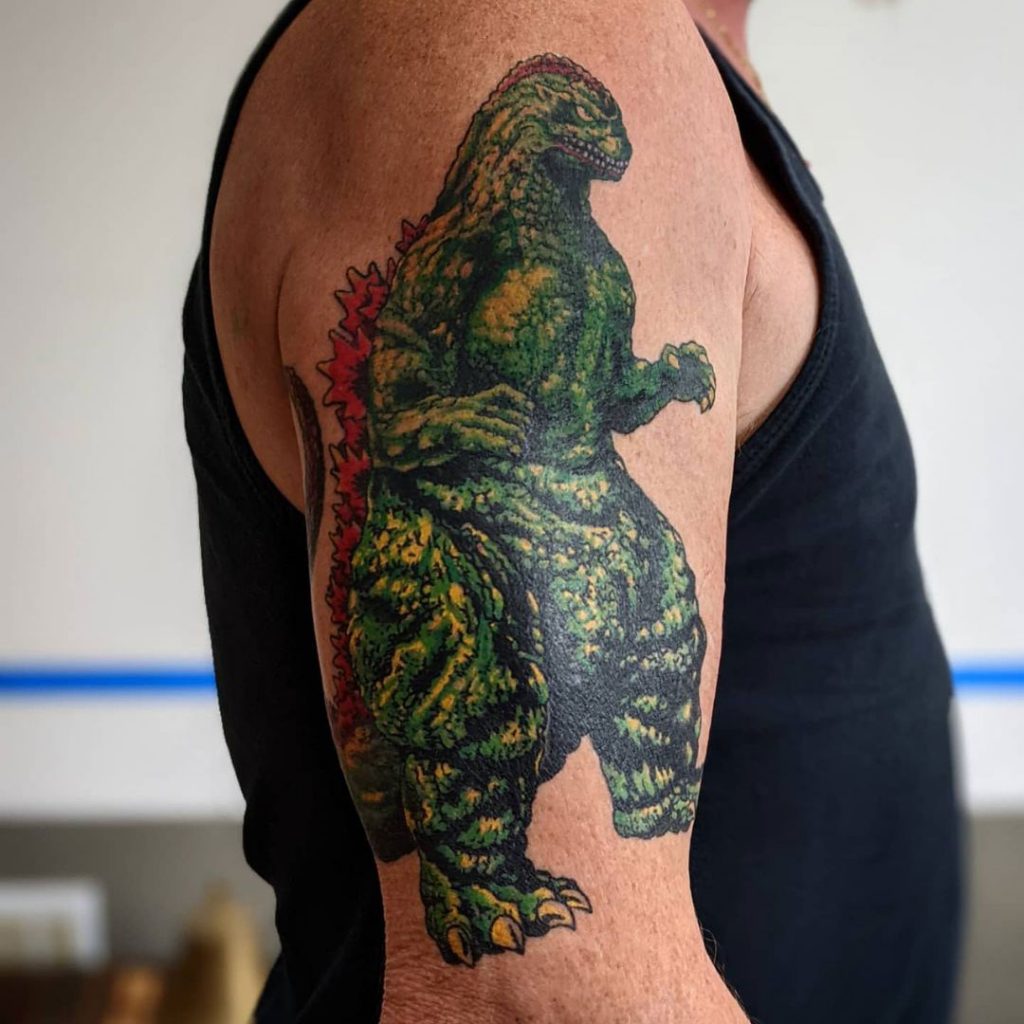 Joe Conrad Godzilla Tattoo